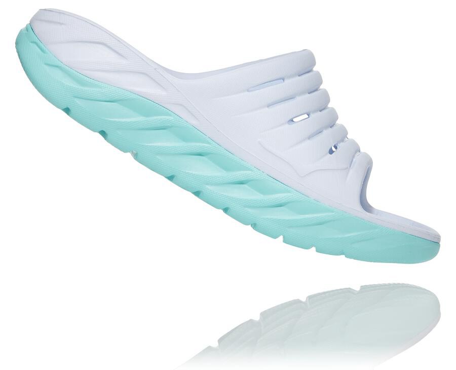 Hoka One One Terlik Kadın Beyaz/Mavi - Ora Recovery - WS2489051